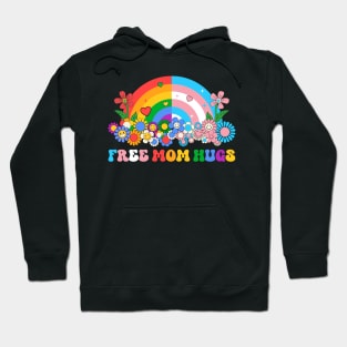 Free Mom Hugs Proud Mom Rainbow Gay LGBT Parent Gift For Men Lgbt Women Hoodie